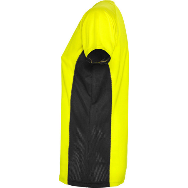 Roly Dames shanghai sport t-shirt met korte mouwen UTPF4435_fluroyellowsolidblack large