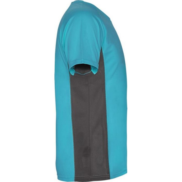 Roly Kinderen/kinderen shanghai sport t-shirt met korte mouwen UTPF4442_turquoisedarklead large