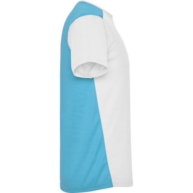 Roly Kinderen/kinderen detroit sport t-shirt UTPF4444_whiteturquoise large