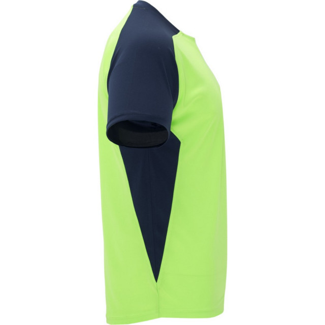 Roly Kinder/kinder bugatti sport t-shirt met korte mouwen UTPF4440_flurogreennavy large