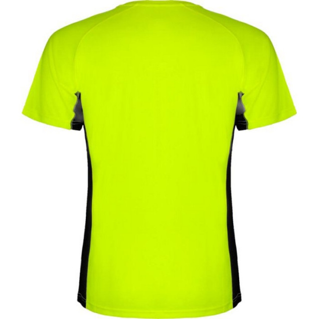 Roly Kinderen/kinderen shanghai sport t-shirt met korte mouwen UTPF4442_flurogreensolidblack large