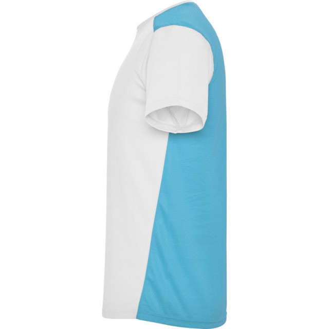 Roly Kinderen/kinderen detroit sport t-shirt UTPF4444_whiteturquoise large