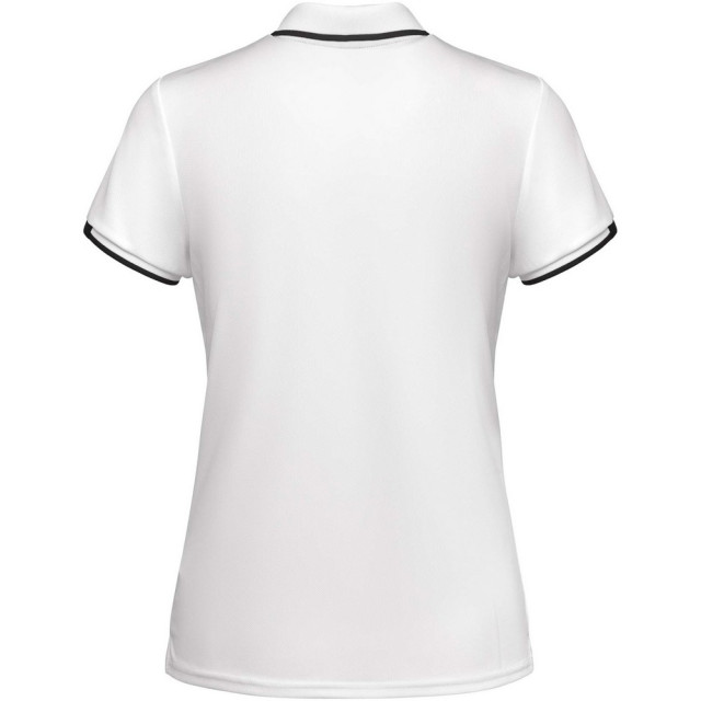 Roly Dames tamil sportpoloshirt met korte mouwen UTPF4431_whitesolidblack large