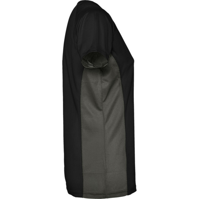 Roly Dames shanghai sport t-shirt met korte mouwen UTPF4435_solidblackdarklead large