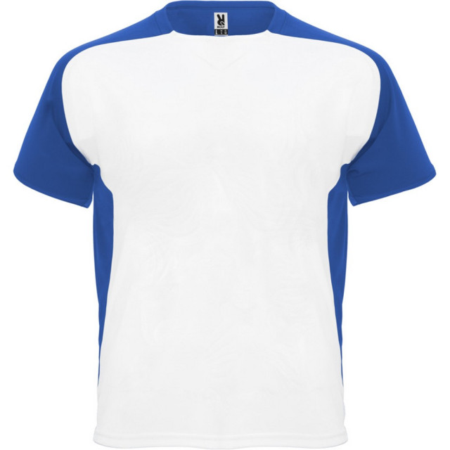 Roly Kinder/kinder bugatti sport t-shirt met korte mouwen UTPF4440_whiteroyalblue large