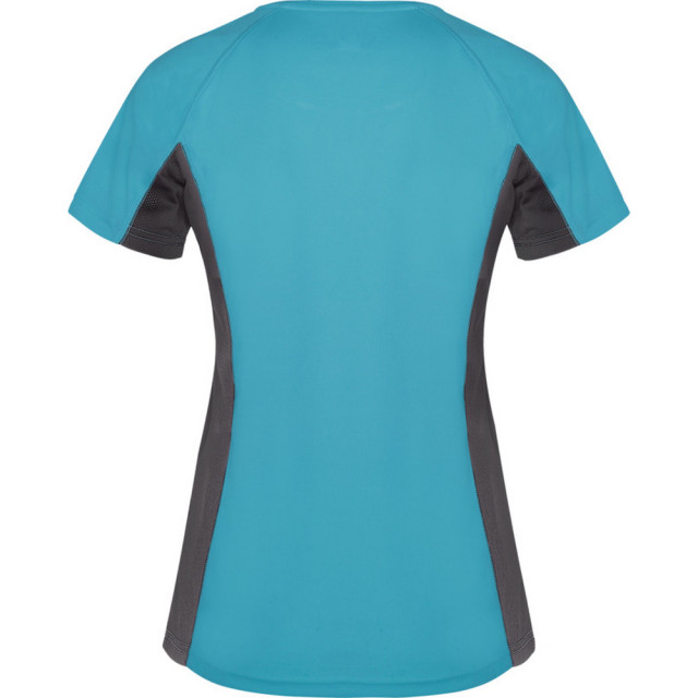 Roly Dames shanghai sport t-shirt met korte mouwen UTPF4435_turquoisedarklead large