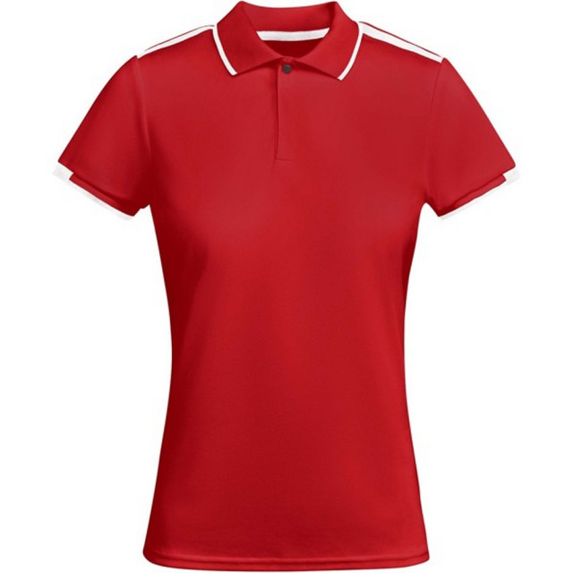 Roly Dames tamil sportpoloshirt met korte mouwen UTPF4431_redwhite large