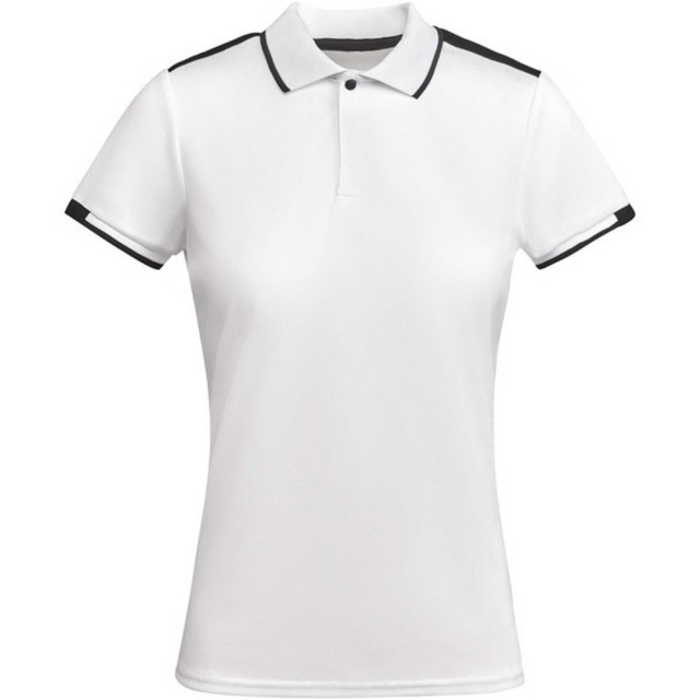 Roly Dames tamil sportpoloshirt met korte mouwen UTPF4431_whitesolidblack large
