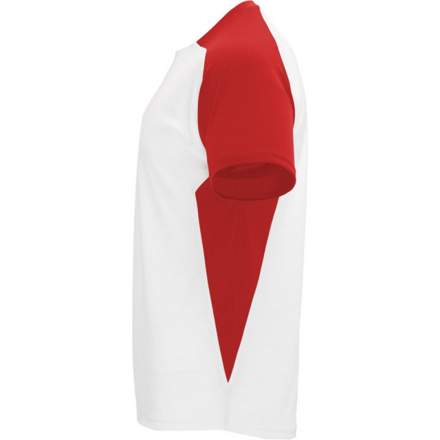 Roly Kinder/kinder bugatti sport t-shirt met korte mouwen UTPF4440_whitered large