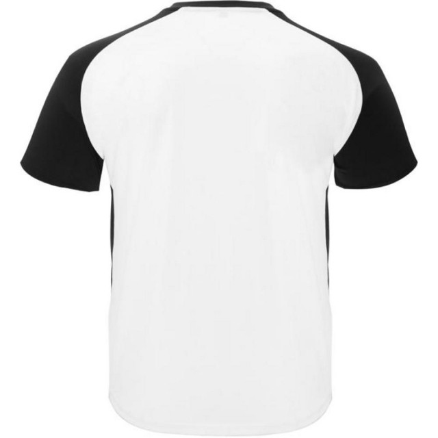 Roly Unisex bugatti sport t-shirt voor volwassenen UTPF4432_whitesolidblack large