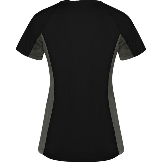 Roly Dames shanghai sport t-shirt met korte mouwen UTPF4435_solidblackdarklead large
