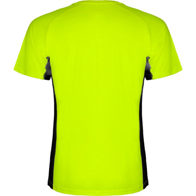Roly Heren shanghai sport t-shirt met korte mouwen UTPF4434_fluorescentgreensolidblack large