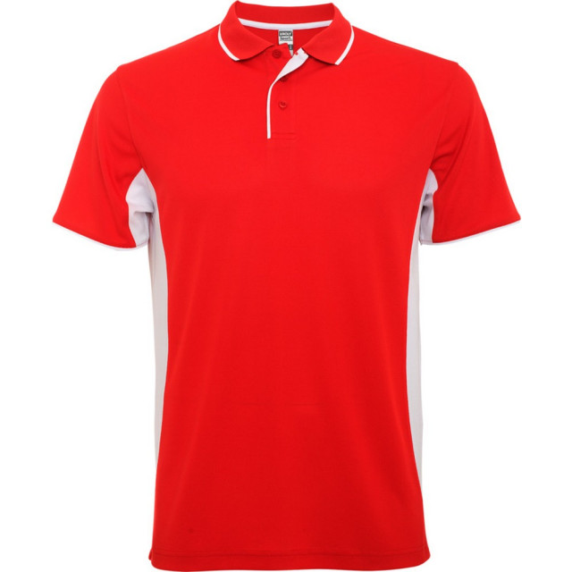 Roly Montmelo sportpoloshirt met korte mouwen voor volwassenen UTPF4420_redwhite large