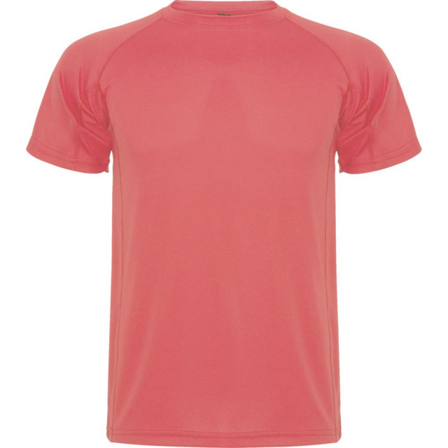 Roly Heren montecarlo sport t-shirt met korte mouwen UTPF4368_fluorescentcoral large