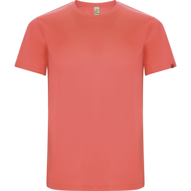 Roly Kinderen/kinderen imola sport t-shirt met korte mouwen UTPF4365_fluorescentcoral large