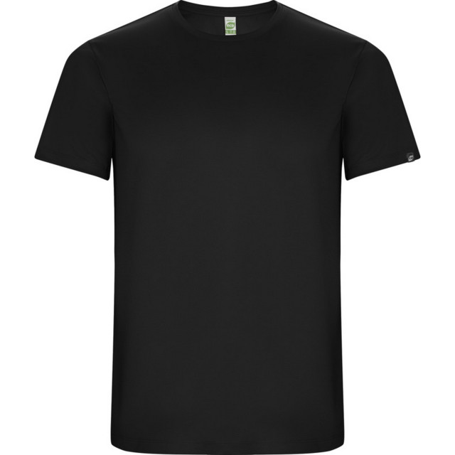 Roly Kinderen/kinderen imola sport t-shirt met korte mouwen UTPF4365_solidblack large