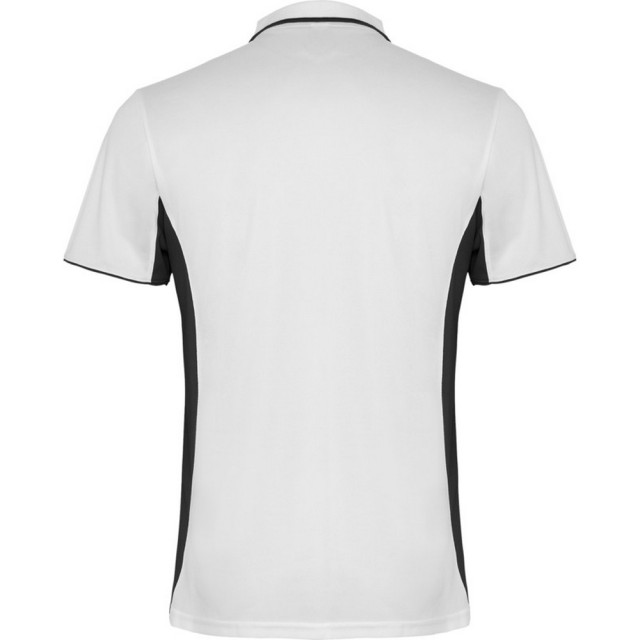 Roly Montmelo sportpoloshirt met korte mouwen voor volwassenen UTPF4420_whitesolidblack large