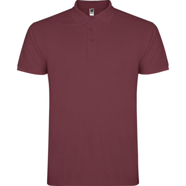 Roly Heren ster poloshirt met korte mouwen UTPF4346_berryred large