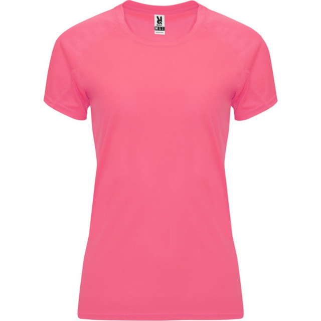 Roly Dames bahrein sport t-shirt met korte mouwen UTPF4340_fluorescentladypink large