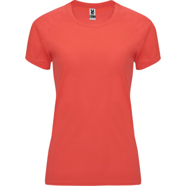 Roly Dames bahrein sport t-shirt met korte mouwen UTPF4340_fluorescentcoral large