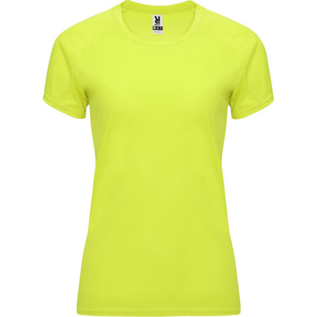 Roly Dames bahrein sport t-shirt met korte mouwen UTPF4340_fluorescentyellow large