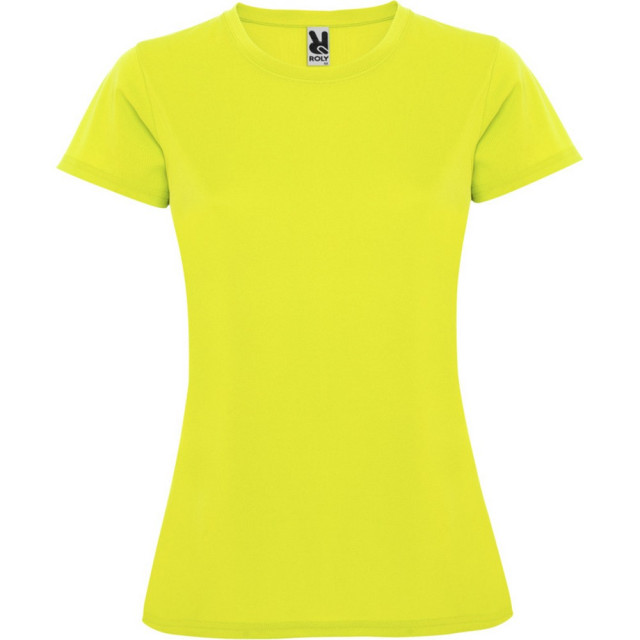 Roly Dames montecarlo sport t-shirt met korte mouwen UTPF4302_fluorescentyellow large