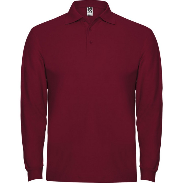 Roly Heren estrella poloshirt met lange mouwen UTPF4296_garnet large