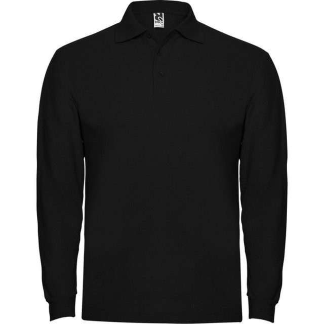 Roly Heren estrella poloshirt met lange mouwen UTPF4296_solidblack large