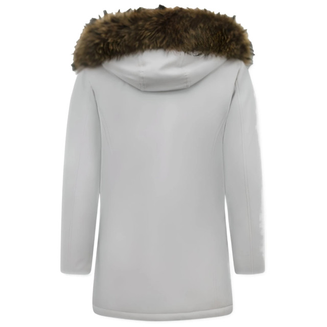 Matogla Winterjas met echte bontkraag slim fit 0681-BR-BONT large