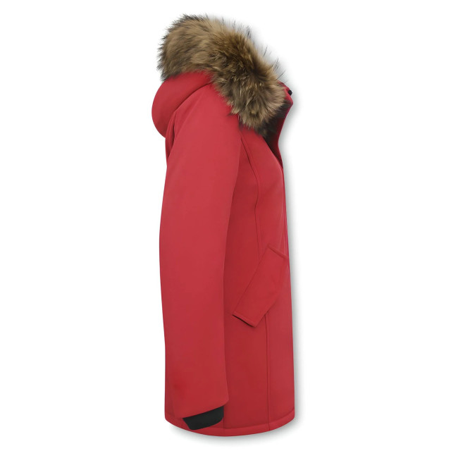 Matogla Winterjas met echte bontkraag slim fit 0681-R-BONT large