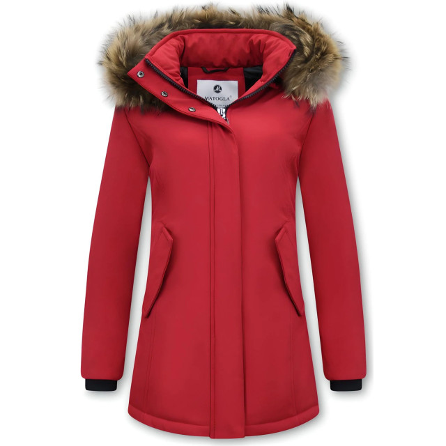 Matogla Winterjas met echte bontkraag slim fit 0681-R-BONT large