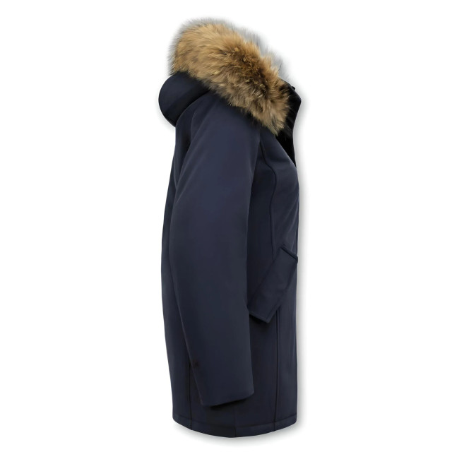 Matogla Winterjas met echte bontkraag slim fit 0681-B-BONT large