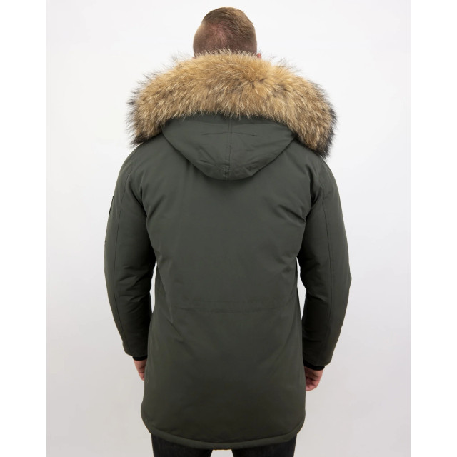 Enos Winterjas parka met grote echte bontkraag PI-7169-G large