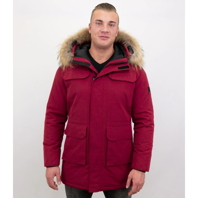 Enos Parka winterjas met grote echte bontkraag PI-7169-R large