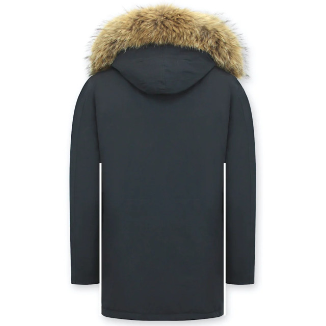Enos Parka winterjas met grote echte bontkraag PI-7169-B large