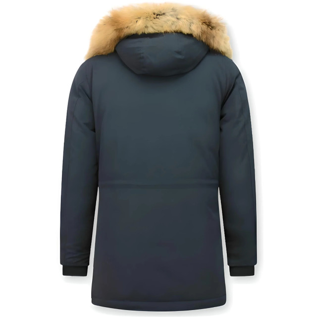 Tony Backer Lange winterjas met grote echte bontkraag P-202B I P8202B large