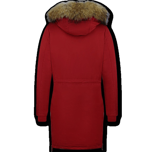 Gentile Bellini Winterjas parka met bontkraag DM8836R large
