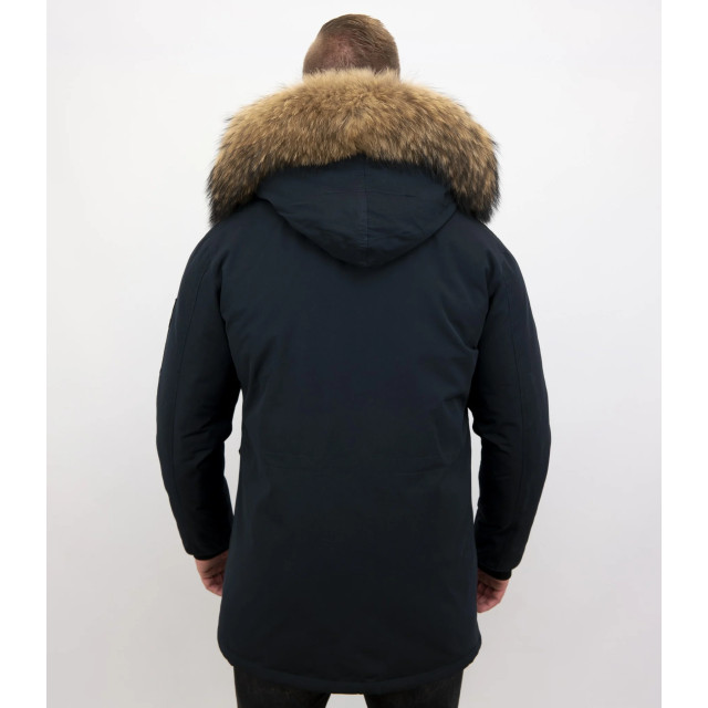 Enos Parka winterjas met grote echte bontkraag PI-7169-B large