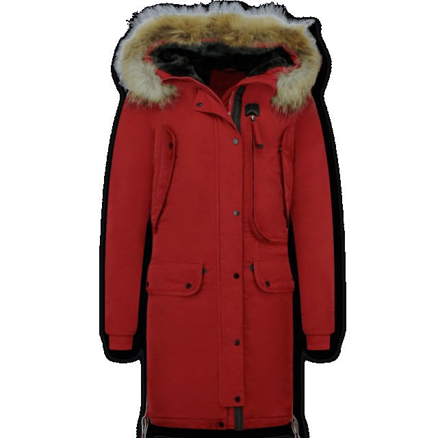Gentile Bellini Winterjas parka met bontkraag DM8836R large