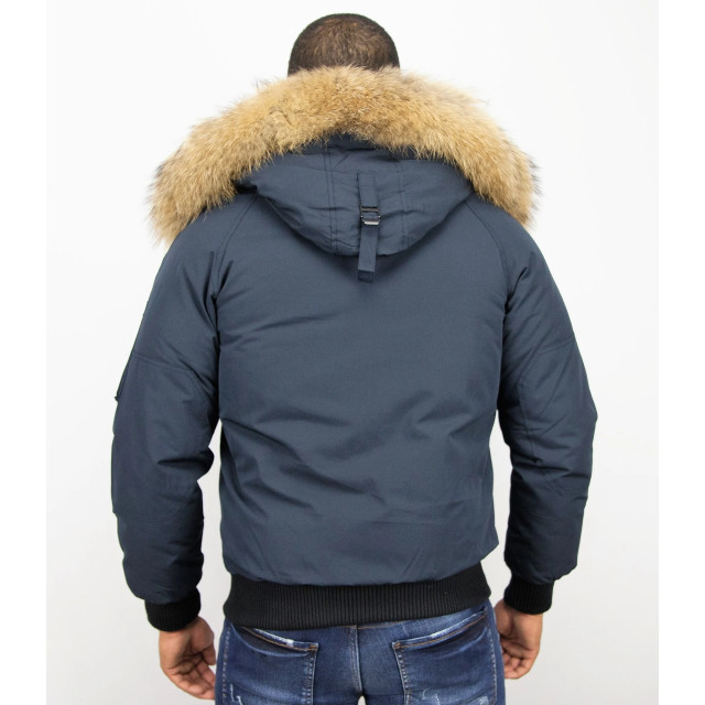 Enos Korte winterjas met bontkraag PI-7005B | 8821B large