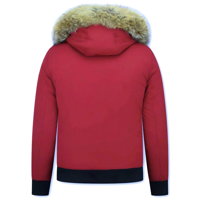 Enos Korte winterjas met bontkraag PI-7015R large