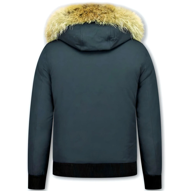 Enos Korte winterjas met bontkraag PI-7015B large