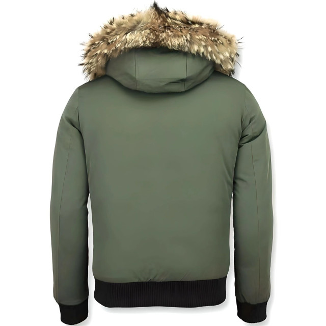 Enos Korte winterjas met bontkraag PI-7015R large