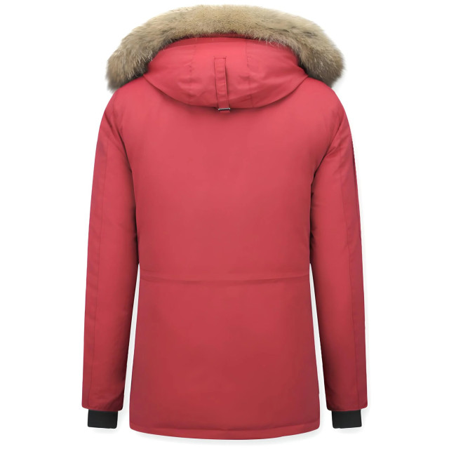 Beluomo Winterjas met bontkraag 7503R large