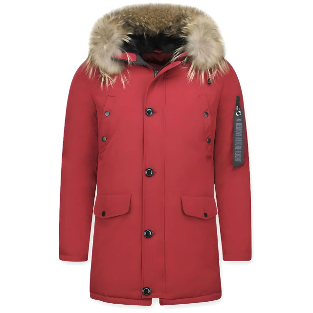 Enos Parka jas met bontkraag PI-7012B  I  DV-7103-B large