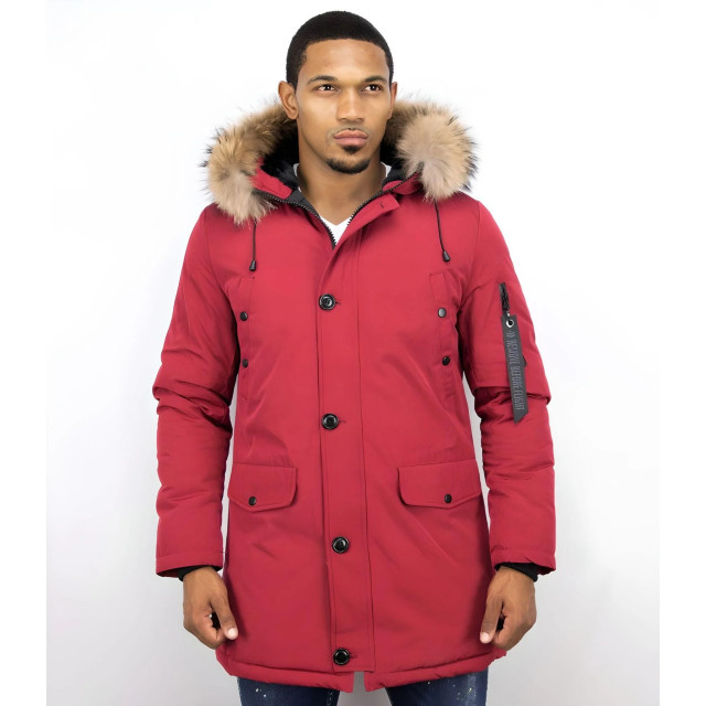 Enos Parka jas met bontkraag PI-7012B  I  DV-7103-B large