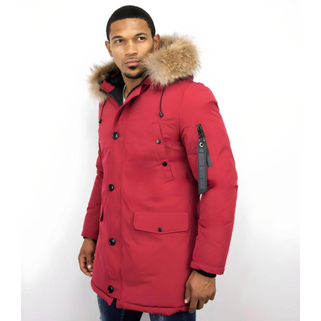 Enos Parka jas met bontkraag PI-7012B  I  DV-7103-B large