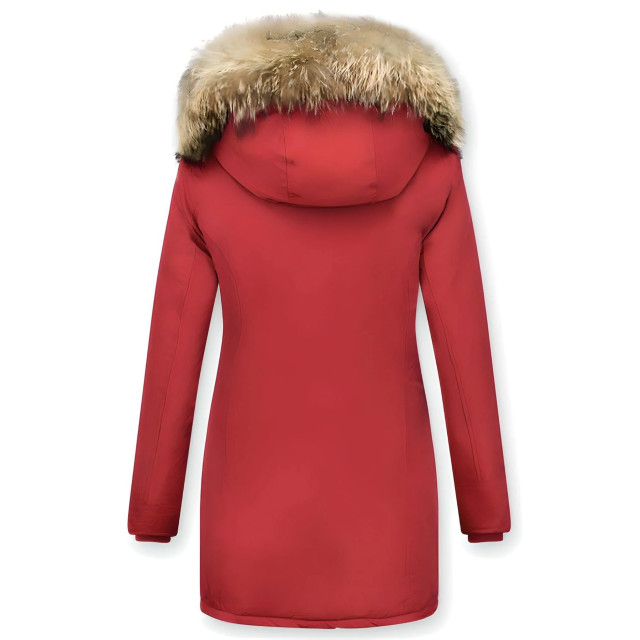 TheBrand Parka jas slim fit met bontkraag LB280PM-R large