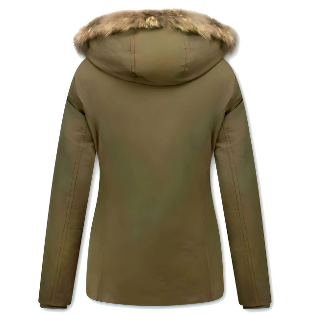 Beluomo Korte winterjassen met bontkraag jas donker 5898G large