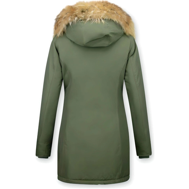 TheBrand Lange parka jas met bontkraag LB280PM-G large